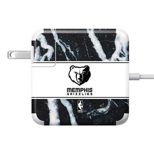 NBA Memphis Grizzlies Marble 85W Power Adapter (15 and 17 inch MacBook Pro Charger) Skin