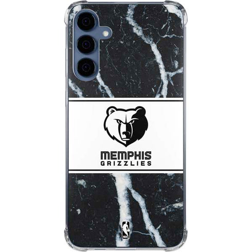 NBA Memphis Grizzlies Marble Galaxy A55 5G Clear Case