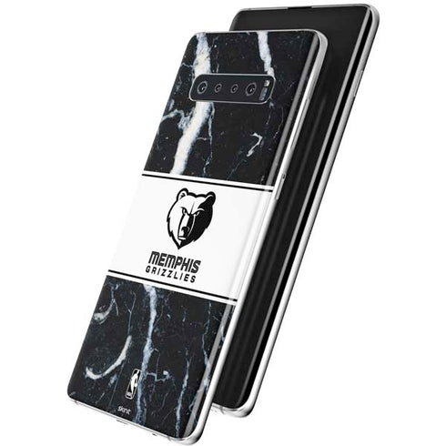 NBA Memphis Grizzlies Marble Galaxy S10 Skin