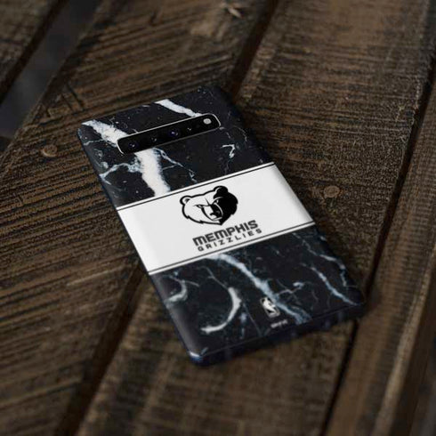 NBA Memphis Grizzlies Marble Galaxy S10 Skin