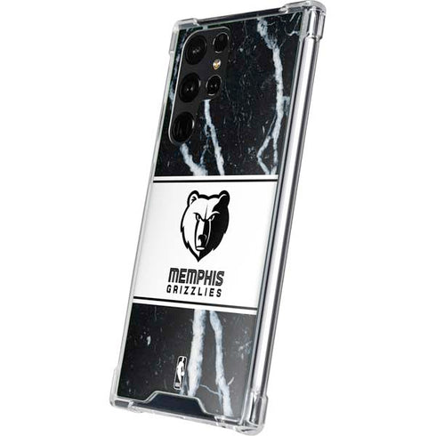 NBA Memphis Grizzlies Marble Galaxy S23 Ultra Clear Case