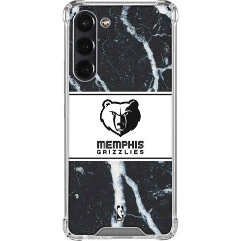 NBA Memphis Grizzlies Marble Galaxy S24 FE Clear Case