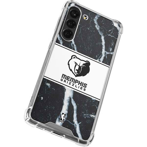 NBA Memphis Grizzlies Marble Galaxy S24 FE Clear Case