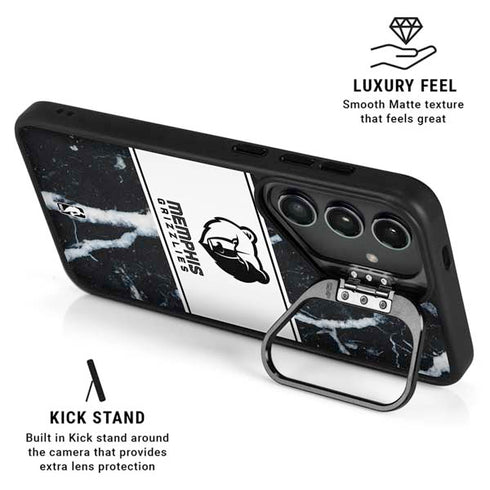 NBA Memphis Grizzlies Marble Galaxy S25 Plus Kickstand Case