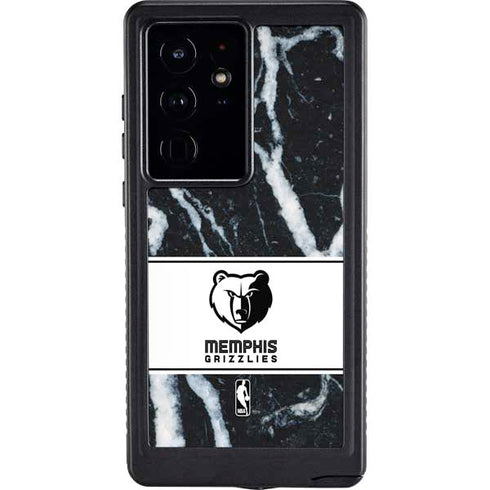 NBA Memphis Grizzlies Marble Galaxy S24 Ultra Waterproof Case
