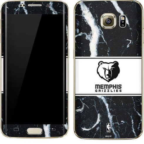 NBA Memphis Grizzlies Marble Galaxy S7 Edge Skin