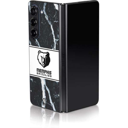 NBA Memphis Grizzlies Marble Galaxy Z Fold5 5G Skin