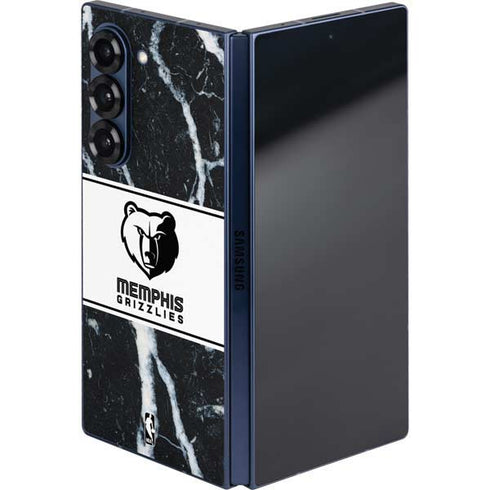 NBA Memphis Grizzlies Marble Galaxy Z Fold6 Skin