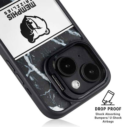NBA Memphis Grizzlies Marble iPhone 13 Kickstand Case