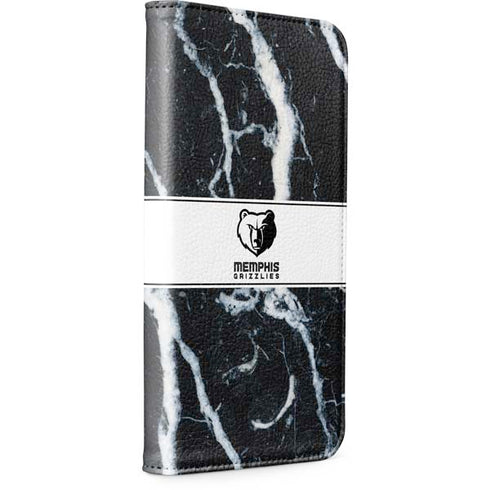 NBA Memphis Grizzlies Marble iPhone 15 Pro Max Folio Case