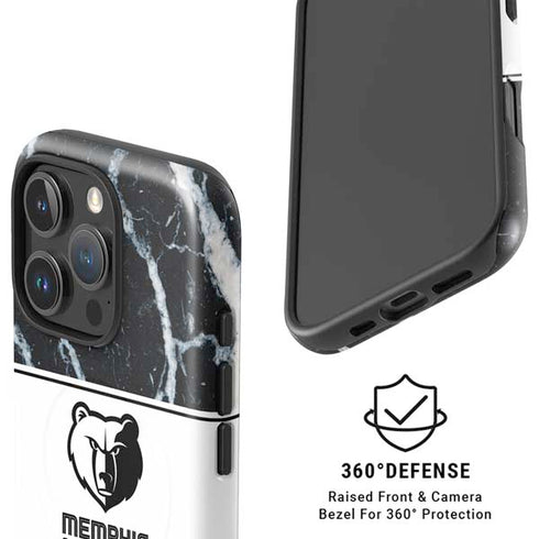 NBA Memphis Grizzlies Marble iPhone 16 Pro Max Magsafe Impact Case