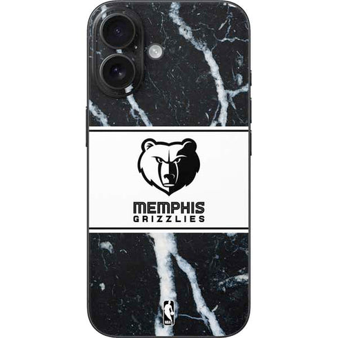 NBA Memphis Grizzlies Marble iPhone 16 Skin