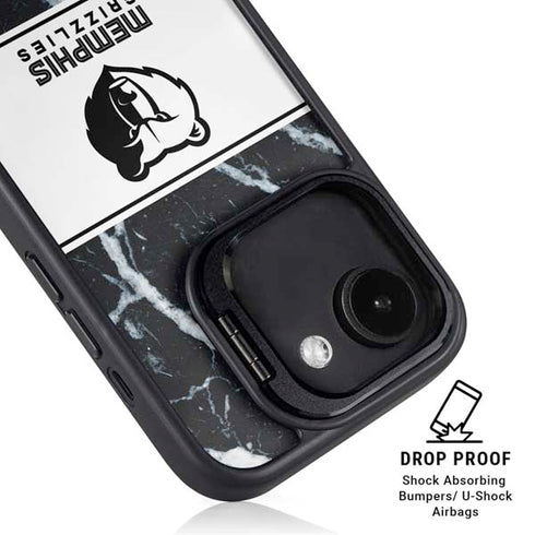 NBA Memphis Grizzlies Marble iPhone 16e Kickstand Case