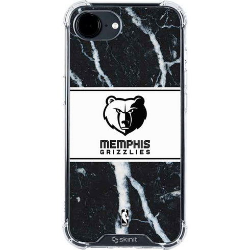 NBA Memphis Grizzlies Marble iPhone 16e Clear Case