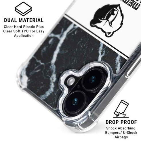 NBA Memphis Grizzlies Marble iPhone 17 Clear Case