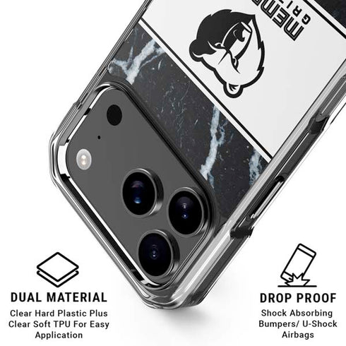 NBA Memphis Grizzlies Marble iPhone 18 Pro Clear Case