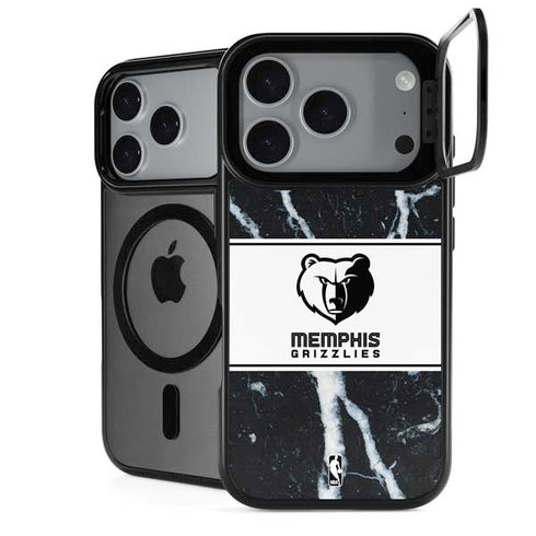 NBA Memphis Grizzlies Marble iPhone 18 Pro Kickstand Case