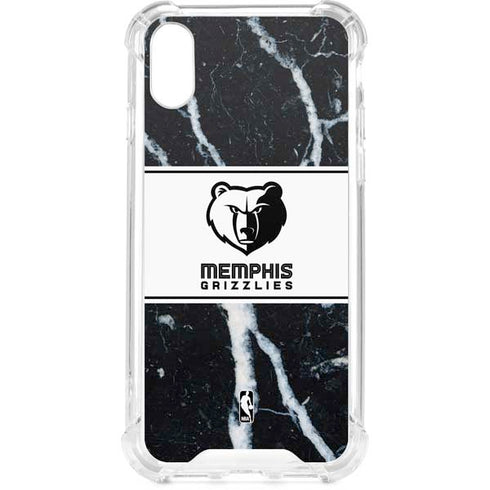 NBA Memphis Grizzlies Marble iPhone XS Clear Case