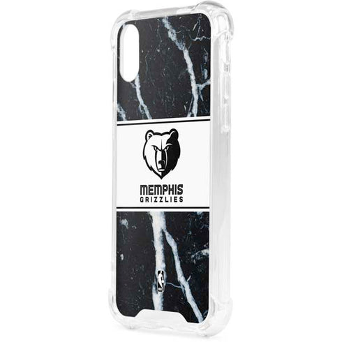 NBA Memphis Grizzlies Marble iPhone XS Clear Case