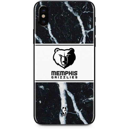 NBA Memphis Grizzlies Marble iPhone XS Skin