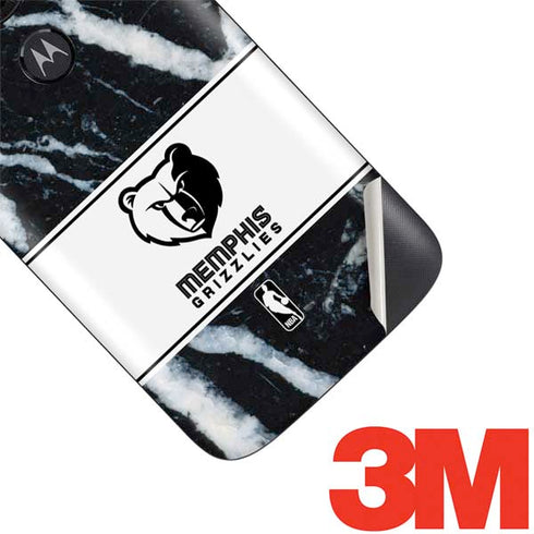 NBA Memphis Grizzlies Marble Moto E5 Play Skin