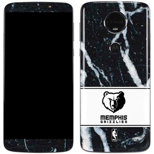 NBA Memphis Grizzlies Marble Moto E5 Plus Skin