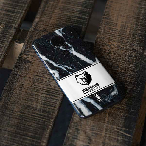 NBA Memphis Grizzlies Marble Moto E5 Plus Skin
