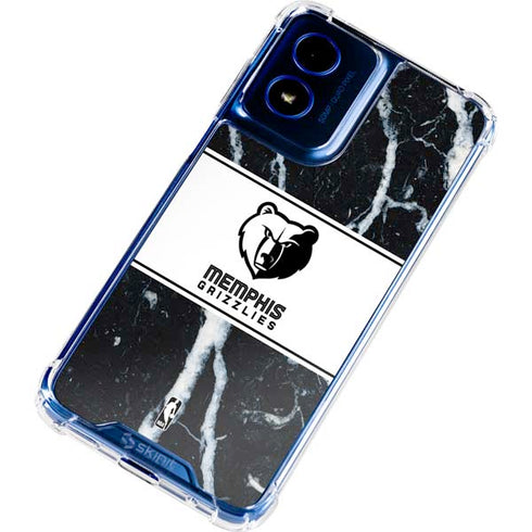 NBA Memphis Grizzlies Marble Moto G 5G (2024) Clear Case