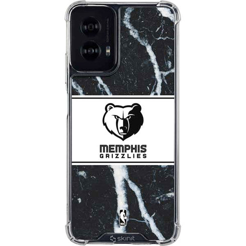 NBA Memphis Grizzlies Marble Moto G Power 5G (2024) Clear Case