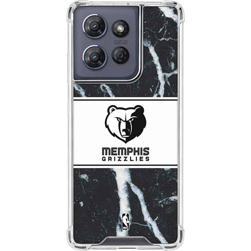 NBA Memphis Grizzlies Marble Moto G Power 5G (2025) Clear Case