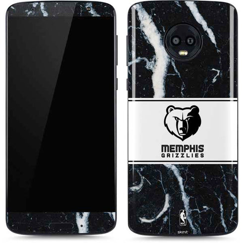 NBA Memphis Grizzlies Marble Moto G6 Skin