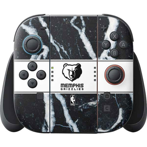 NBA Memphis Grizzlies Marble Nintendo Switch 2 (2025) Joy-Con Controller Skin