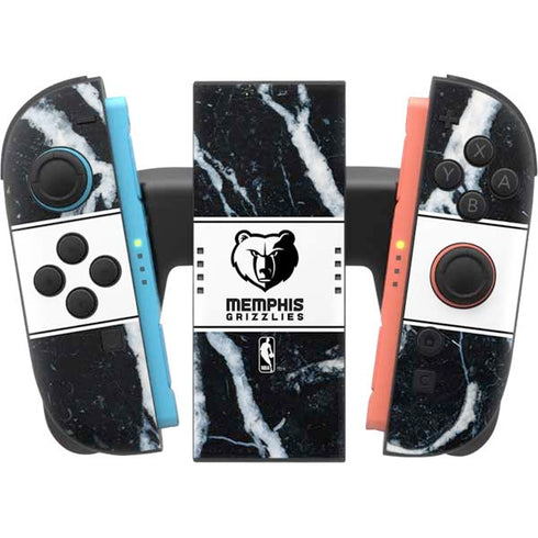 NBA Memphis Grizzlies Marble Nintendo Switch 2 (2025) Joy-Con Controller Skin