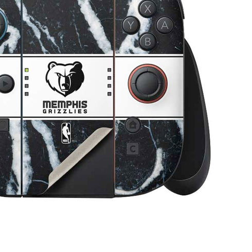 NBA Memphis Grizzlies Marble Nintendo Switch 2 (2025) Joy-Con Controller Skin