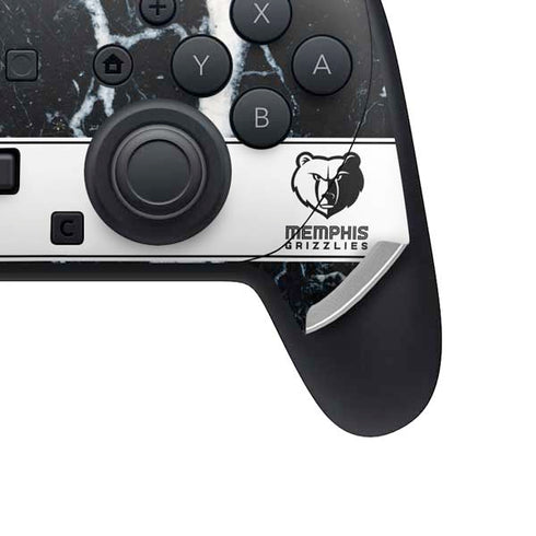 NBA Memphis Grizzlies Marble Nintendo Switch 2 (2025) Pro Controller Skin