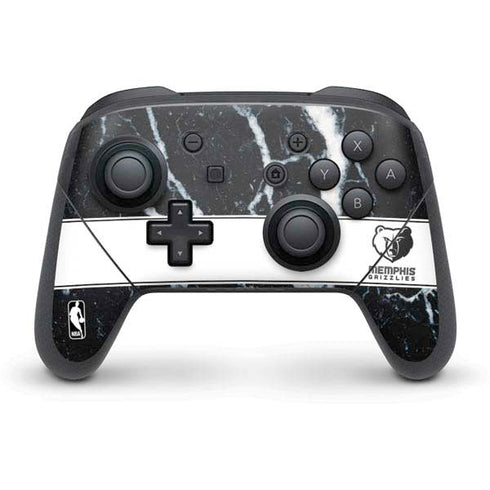 NBA Memphis Grizzlies Marble Nintendo Switch Pro Controller Skin