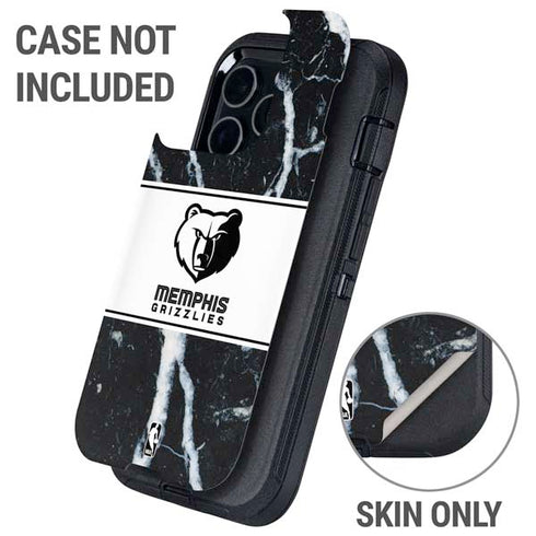 NBA Memphis Grizzlies Marble Otterbox Defender iPhone Skin