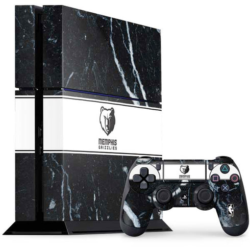 NBA Memphis Grizzlies Marble PS4 Console and Controller Bundle Skin