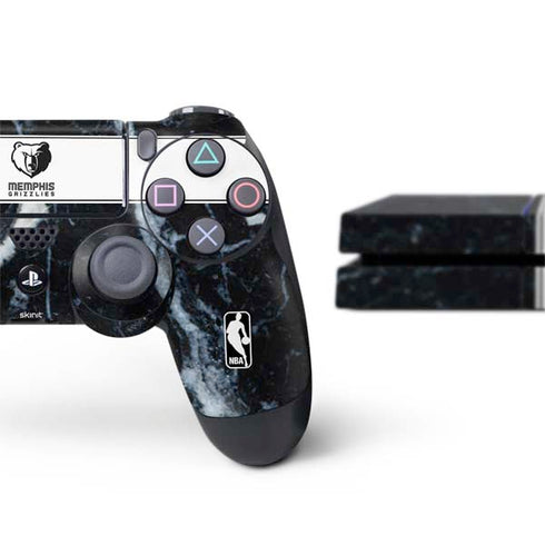 NBA Memphis Grizzlies Marble PS4 Console and Controller Bundle Skin