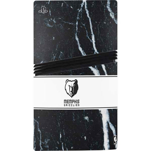NBA Memphis Grizzlies Marble PS5 Pro Disk Console Skin