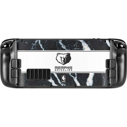 NBA Memphis Grizzlies Marble Steam Deck Handheld Gaming Computer Skin