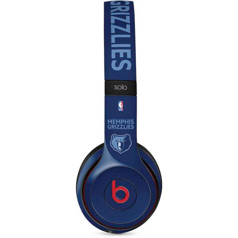 NBA Memphis Grizzlies Standard - Blue Beats Solo 2 Wireless Skin