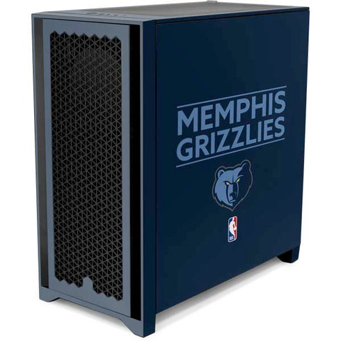 NBA Memphis Grizzlies Standard - Blue Corsair 4000D Tempered Glass Mid-Tower ATX Case Skin