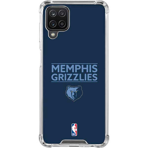 NBA Memphis Grizzlies Standard - Blue Galaxy A12 Clear Case