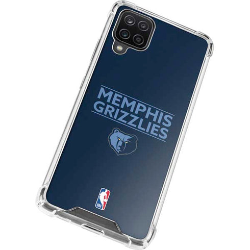 NBA Memphis Grizzlies Standard - Blue Galaxy A12 Clear Case