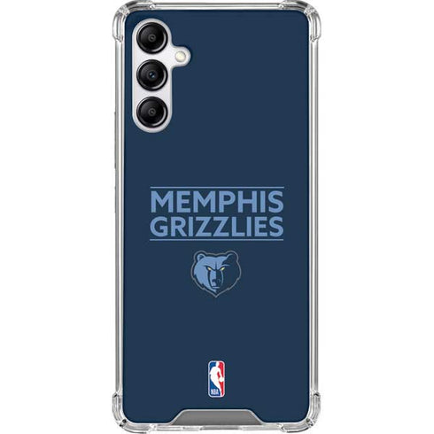 NBA Memphis Grizzlies Standard - Blue Galaxy A14 5G Clear Case