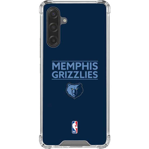 NBA Memphis Grizzlies Standard - Blue Galaxy A17 Clear Case
