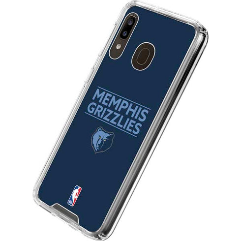 NBA Memphis Grizzlies Standard - Blue Galaxy A30 Clear Case