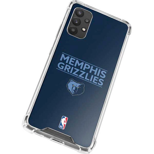 NBA Memphis Grizzlies Standard - Blue Galaxy A32 5G Clear Case