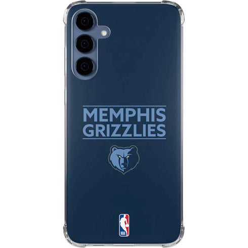 NBA Memphis Grizzlies Standard - Blue Galaxy A55 5G Clear Case